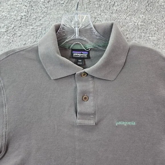 Patagonia Men’s Gray Short Sleeve Golf Polo Shirt Size XXS - Picture 2 of 9